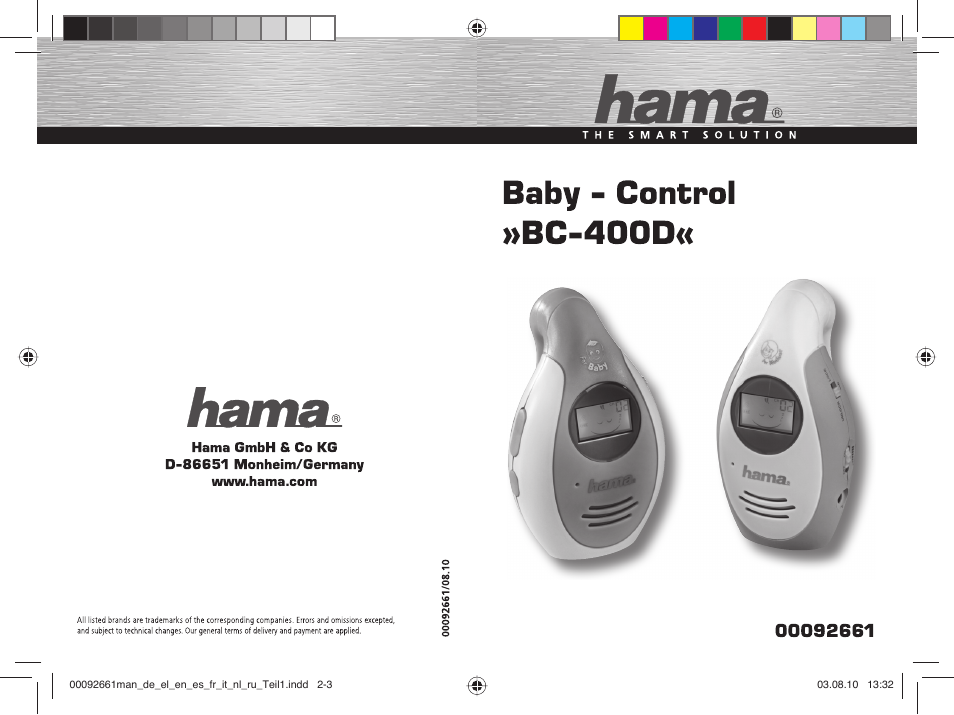 Hama BC-400D User Manual | 75 pages