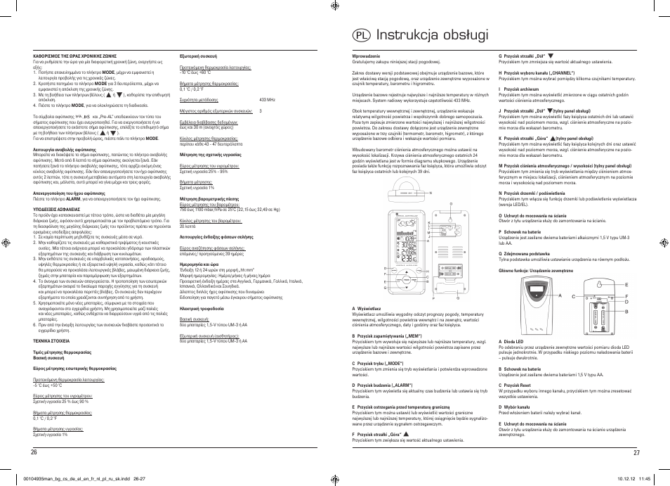 Qinstrukcja obsługi | Hama EWS-390 User Manual | Page 14 / 27