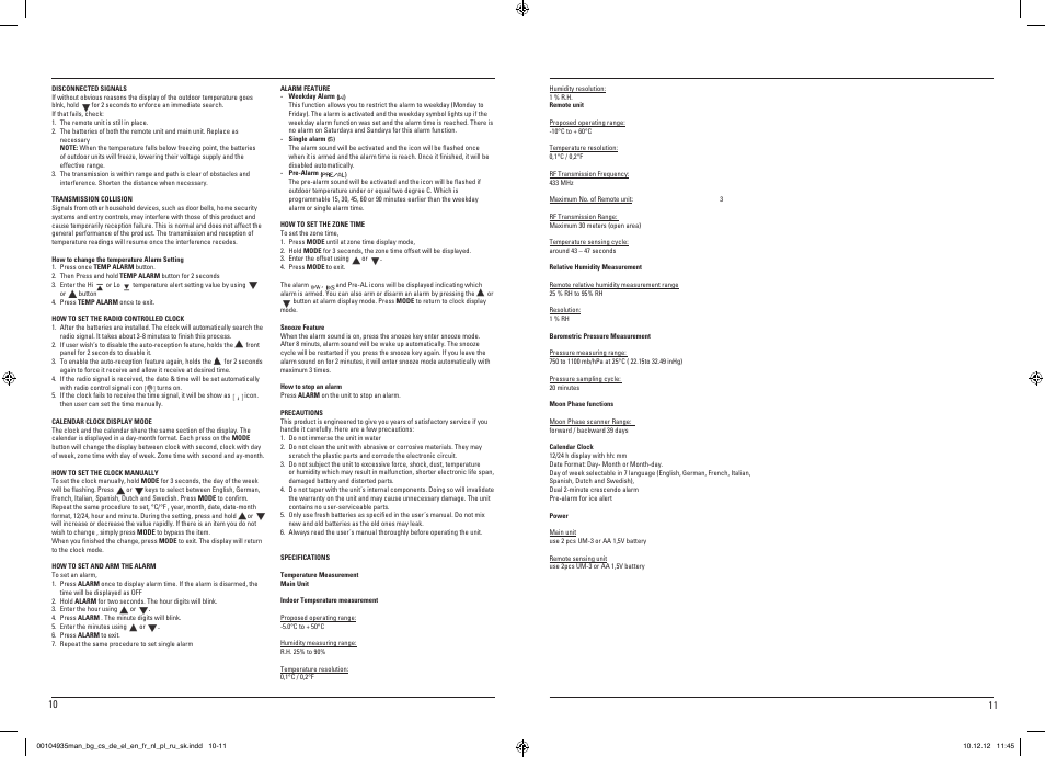 Hama EWS-390 User Manual | Page 6 / 27