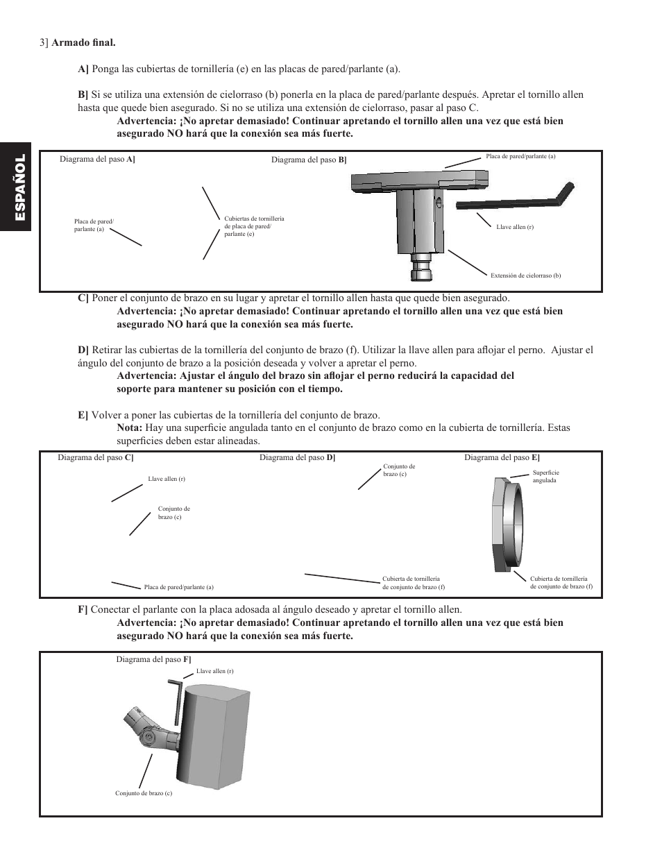 Esp añol | Hama WMS3 User Manual | Page 8 / 26