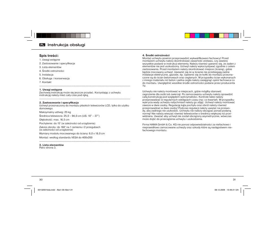 Instrukcja obsługi | Hama WAB137 User Manual | Page 16 / 29
