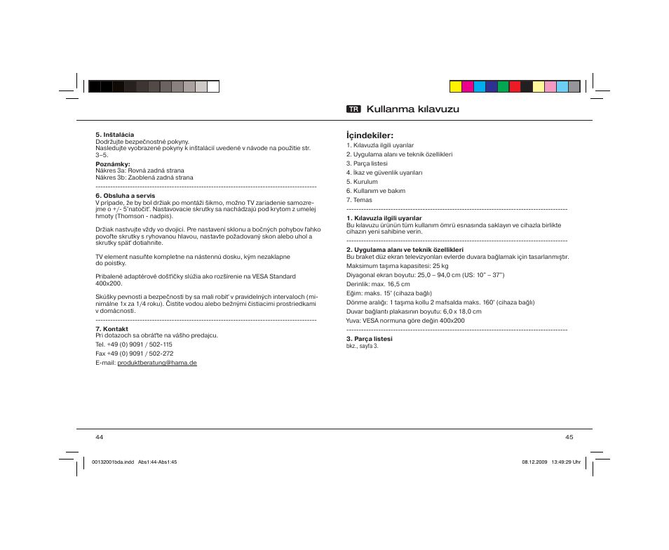 Kullanma kılavuzu | Hama WAB137 User Manual | Page 23 / 29