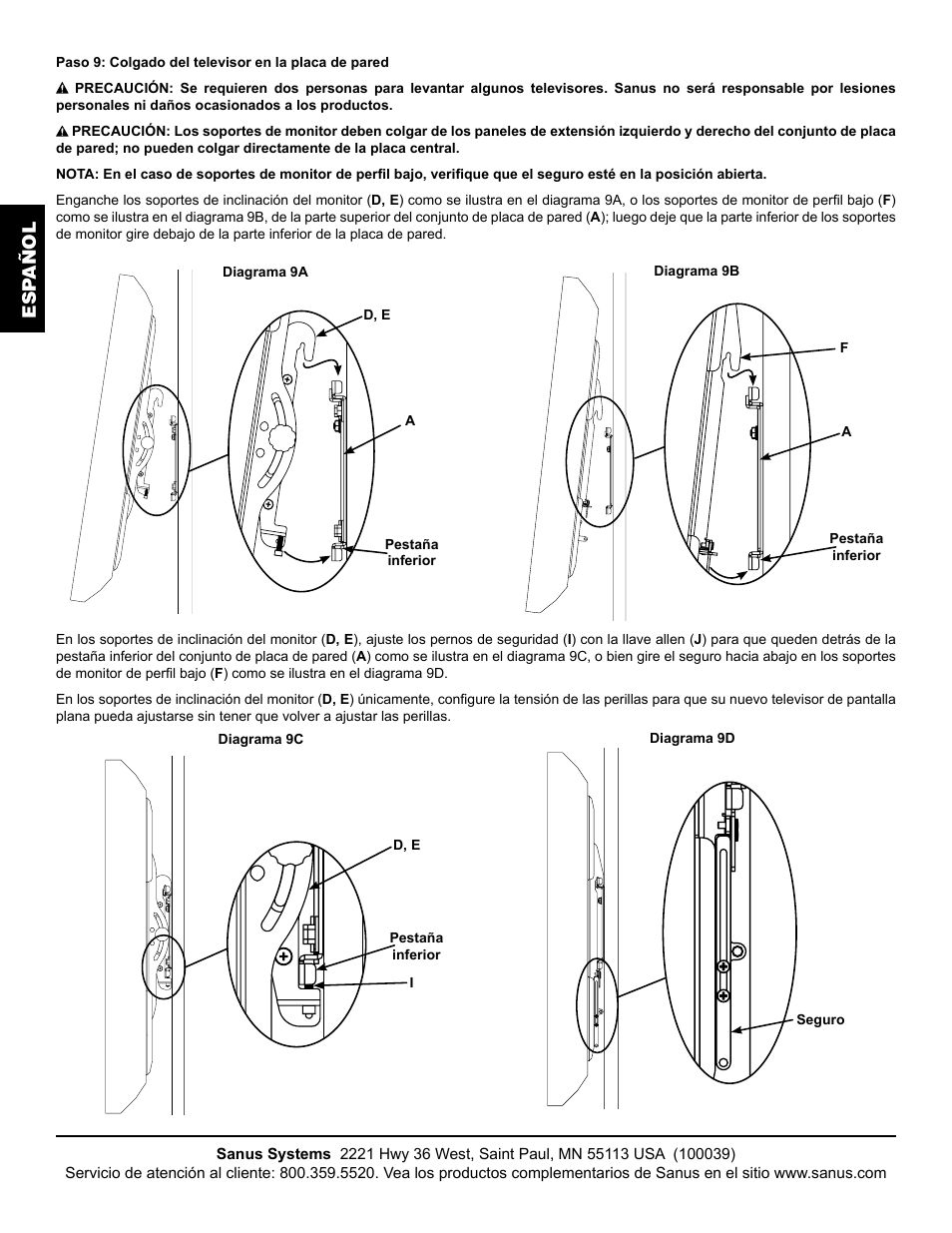 Esp añol | Hama VMPL3 User Manual | Page 22 / 82