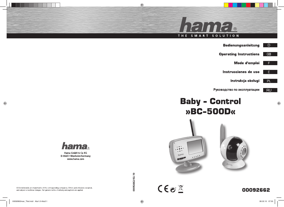 Hama BC-500D User Manual | 85 pages
