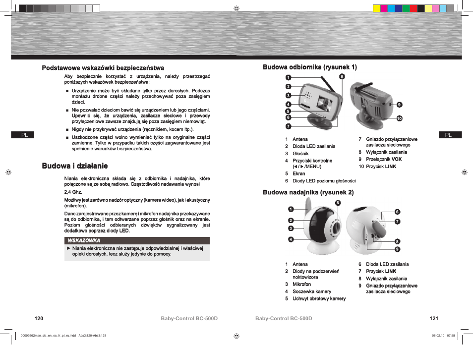 Budowa i działanie | Hama BC-500D User Manual | Page 61 / 85