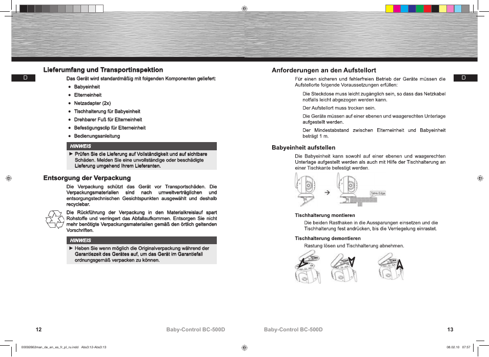 Hama BC-500D User Manual | Page 7 / 85