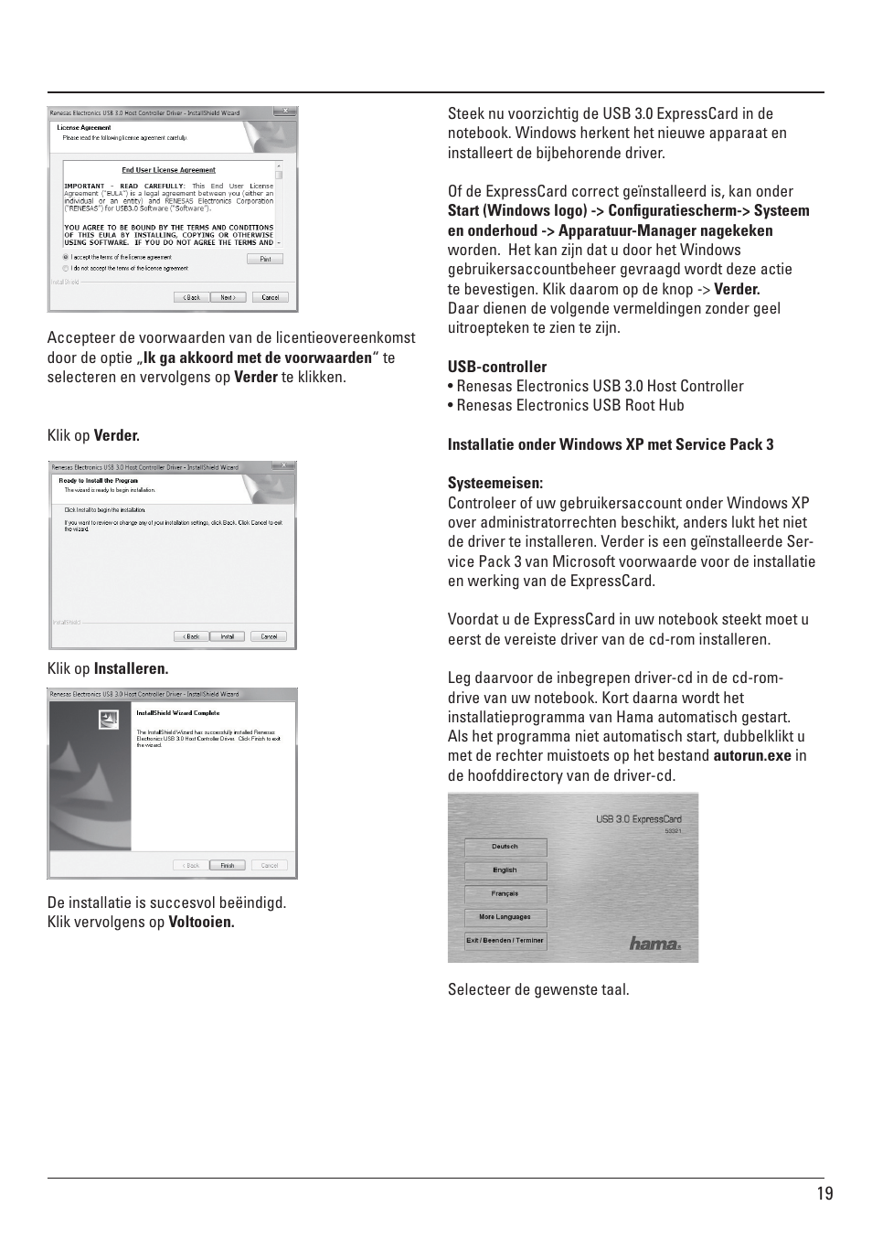 Hama ExpressCard USB 3.0 User Manual | Page 19 / 72
