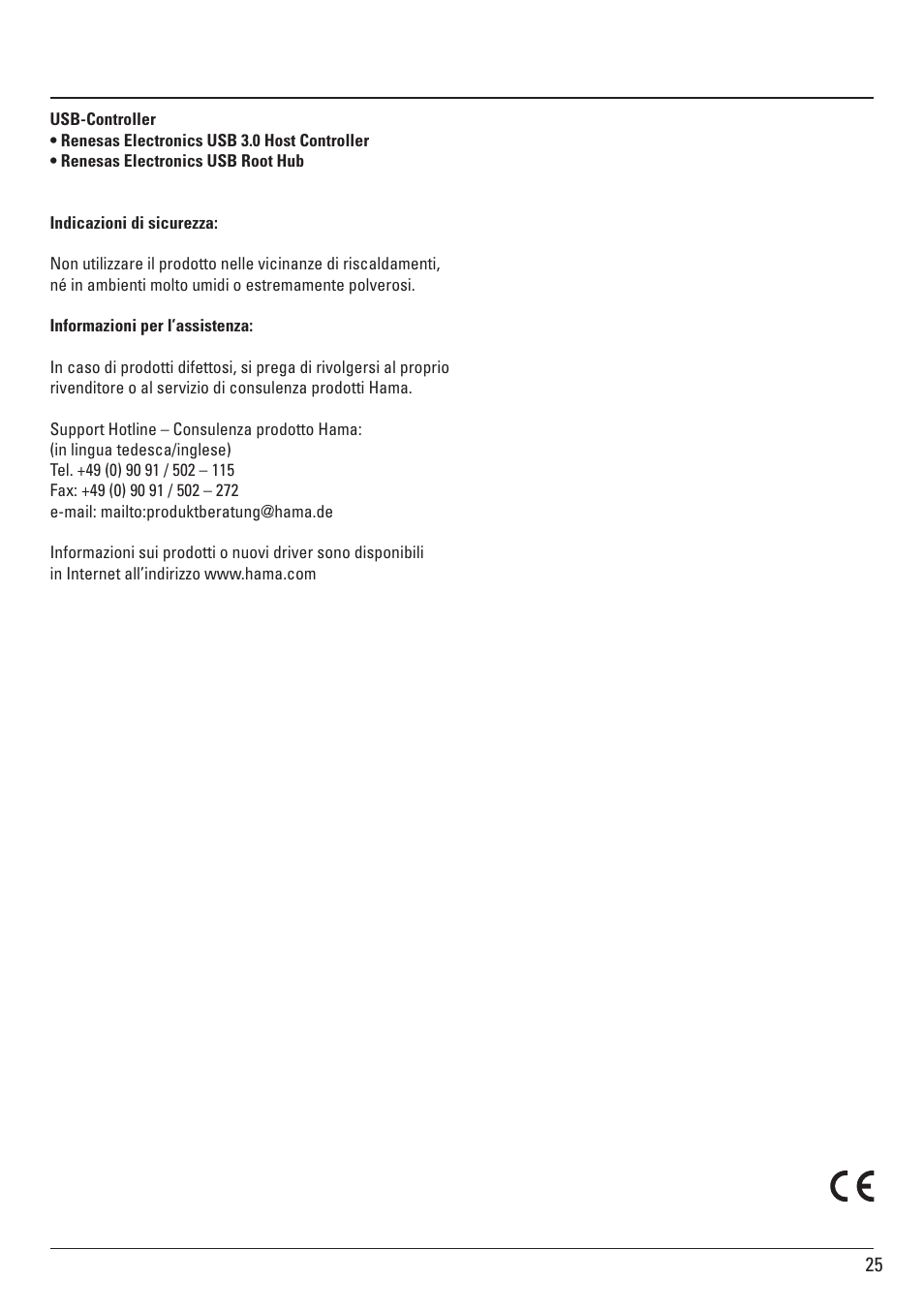 Hama ExpressCard USB 3.0 User Manual | Page 25 / 72