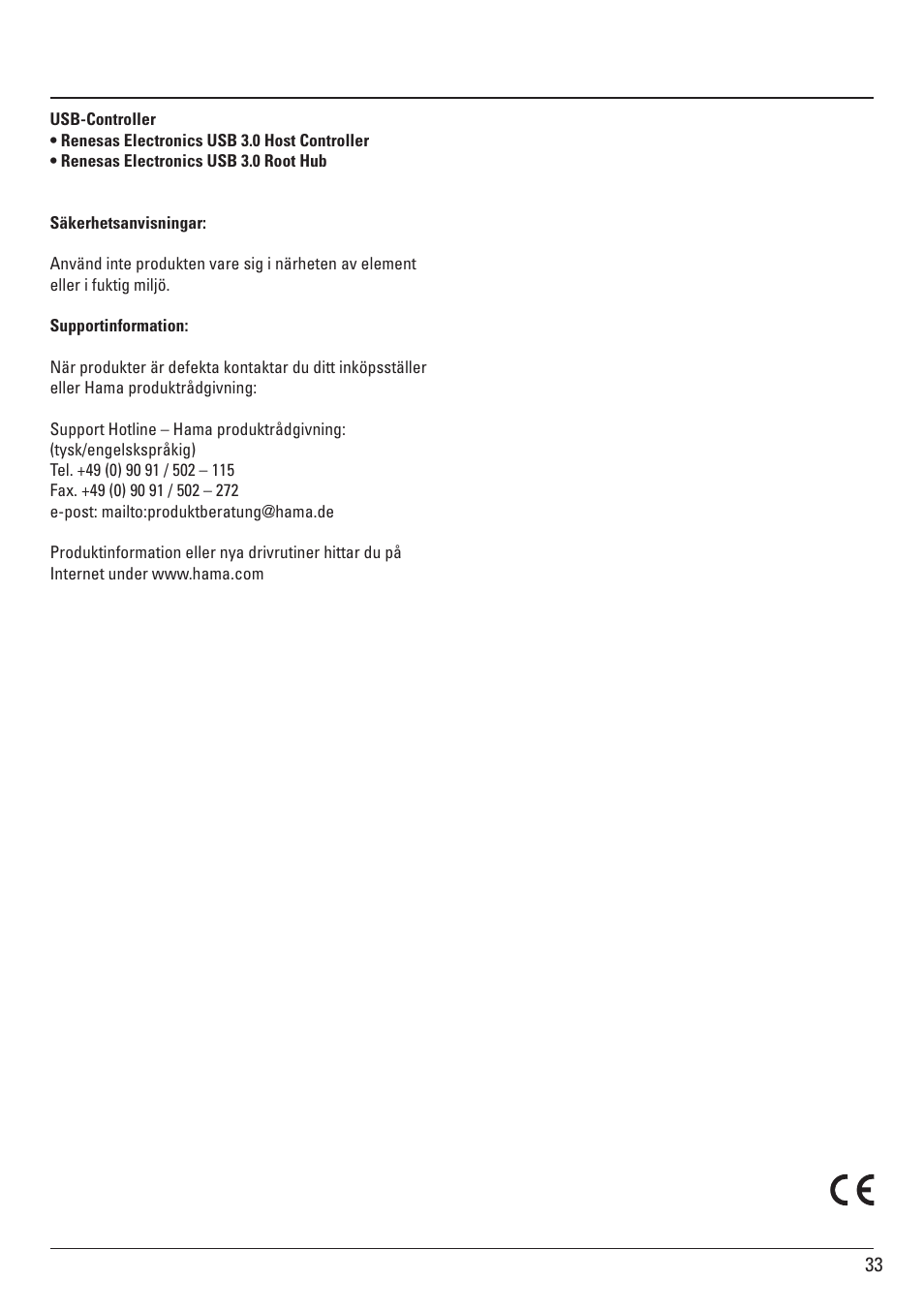 Hama ExpressCard USB 3.0 User Manual | Page 33 / 72