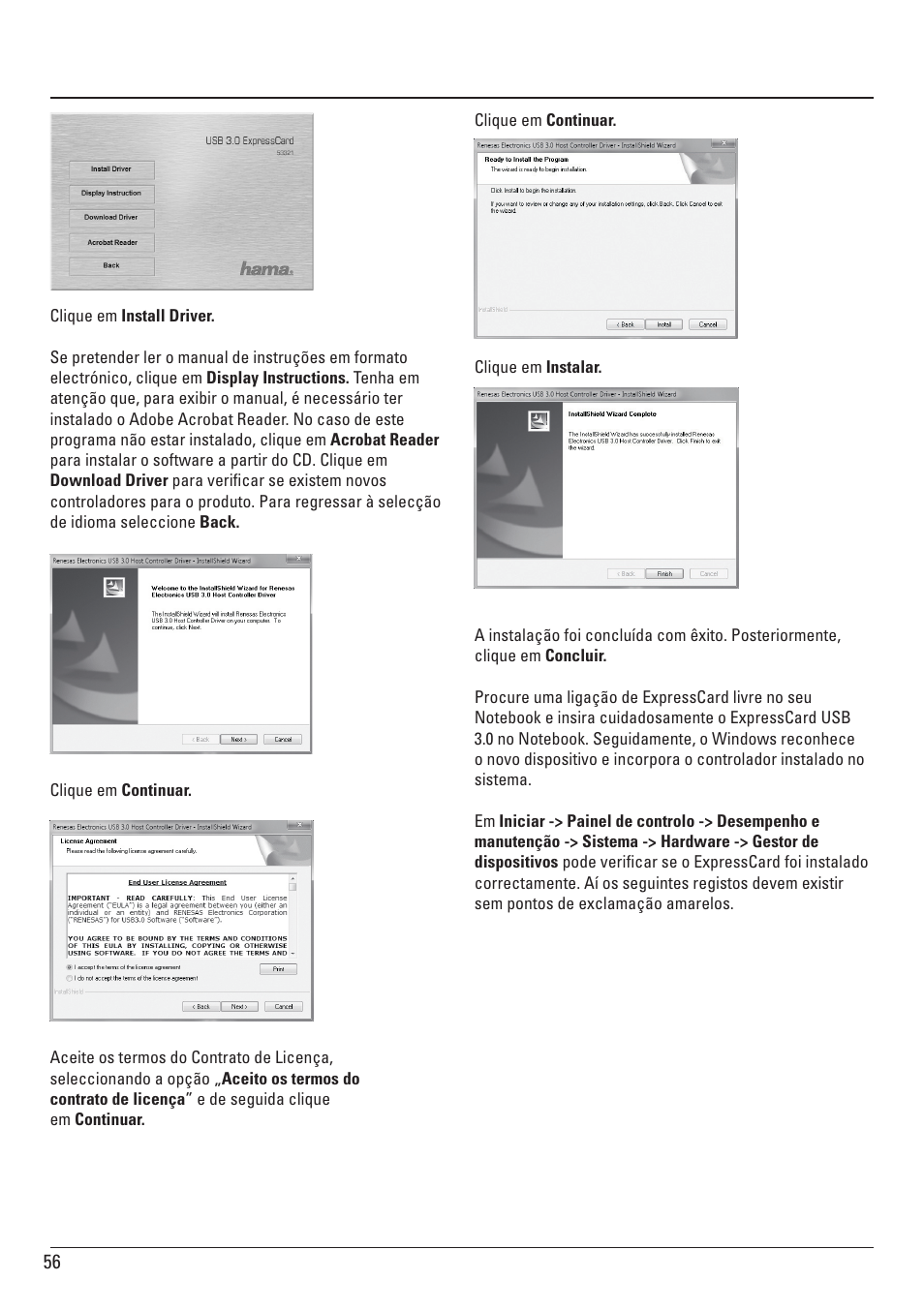 Hama ExpressCard USB 3.0 User Manual | Page 56 / 72