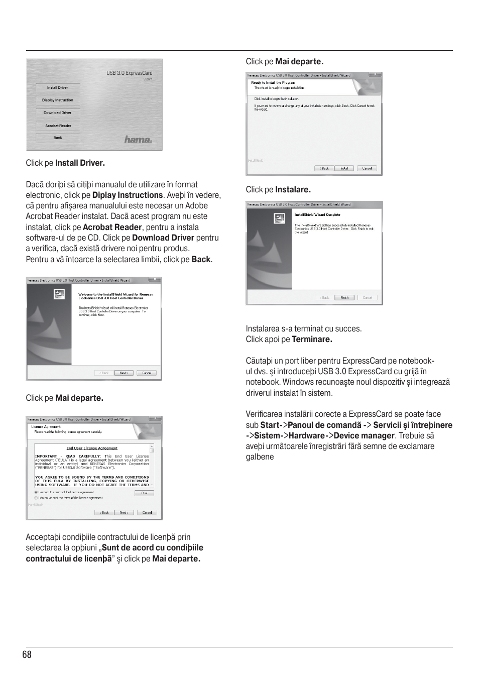 Hama ExpressCard USB 3.0 User Manual | Page 68 / 72