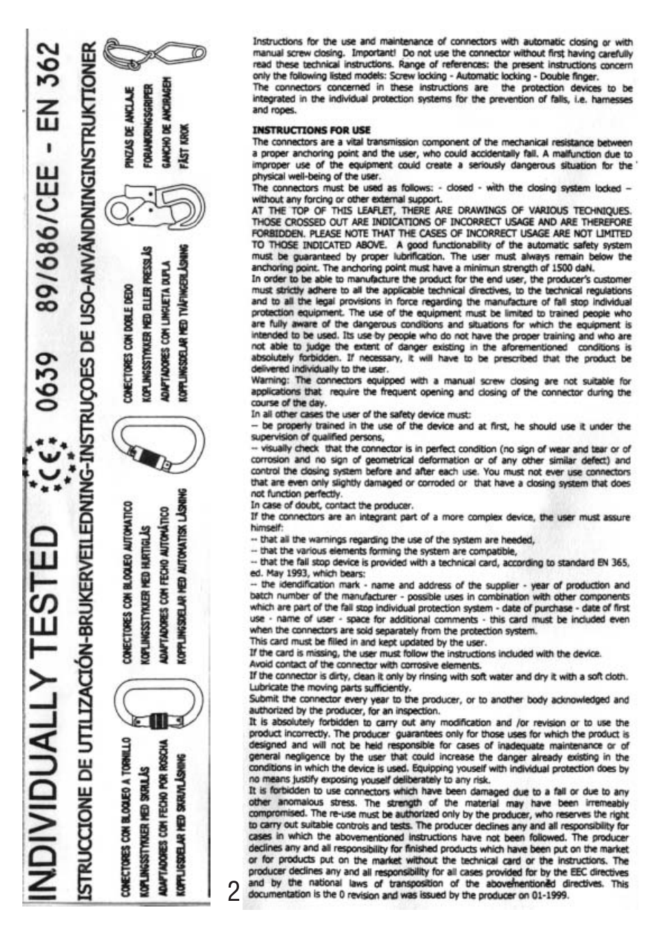 Petzl JANE MGO User Manual | Page 10 / 17