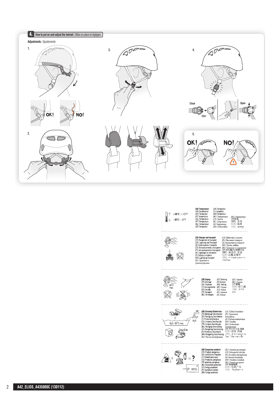 Drawings, Cahier, Cahier a42 elios | Miniplan 1 verso | Petzl SPELIOS User Manual | Page 2 / 14