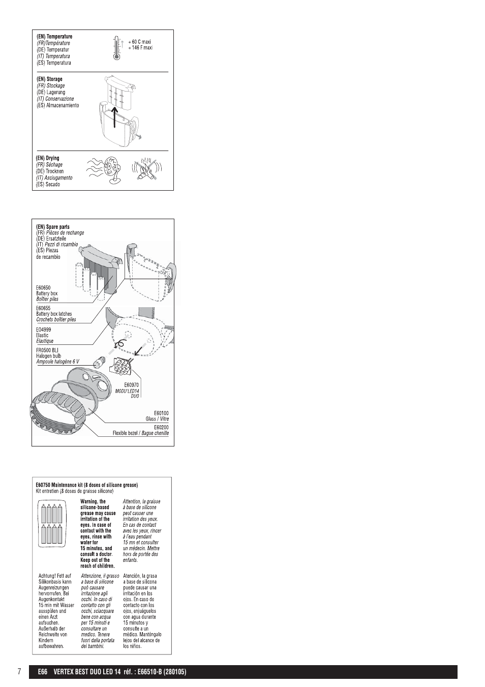 Drawings | Petzl VERTEX BEST DUO LED 14 User Manual | Page 7 / 26