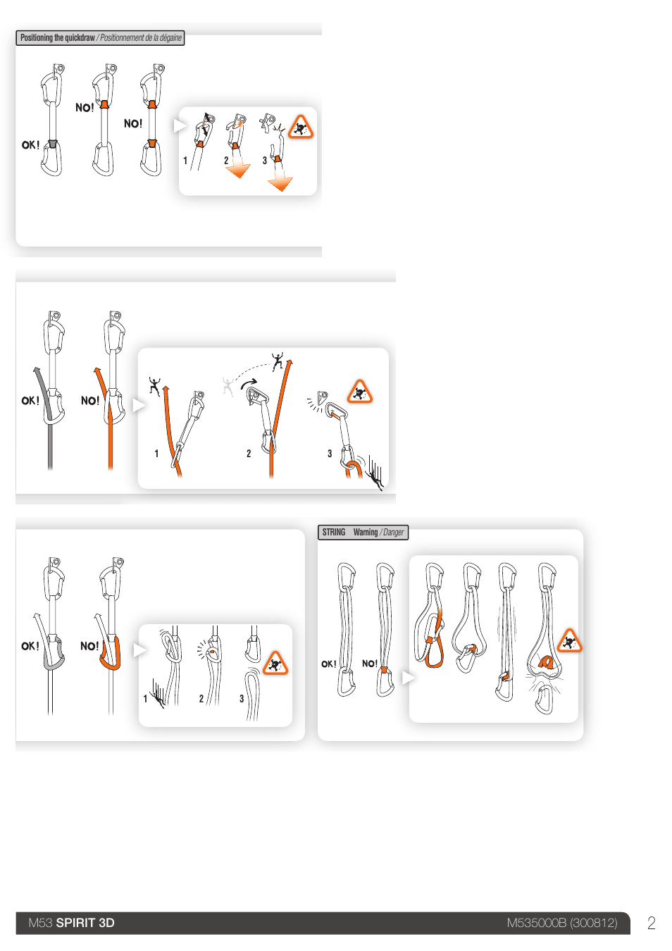 Drawings, Warning, 23 kn 8 kn 9 kn | 39 g | Petzl EXPRESS User Manual | Page 2 / 14