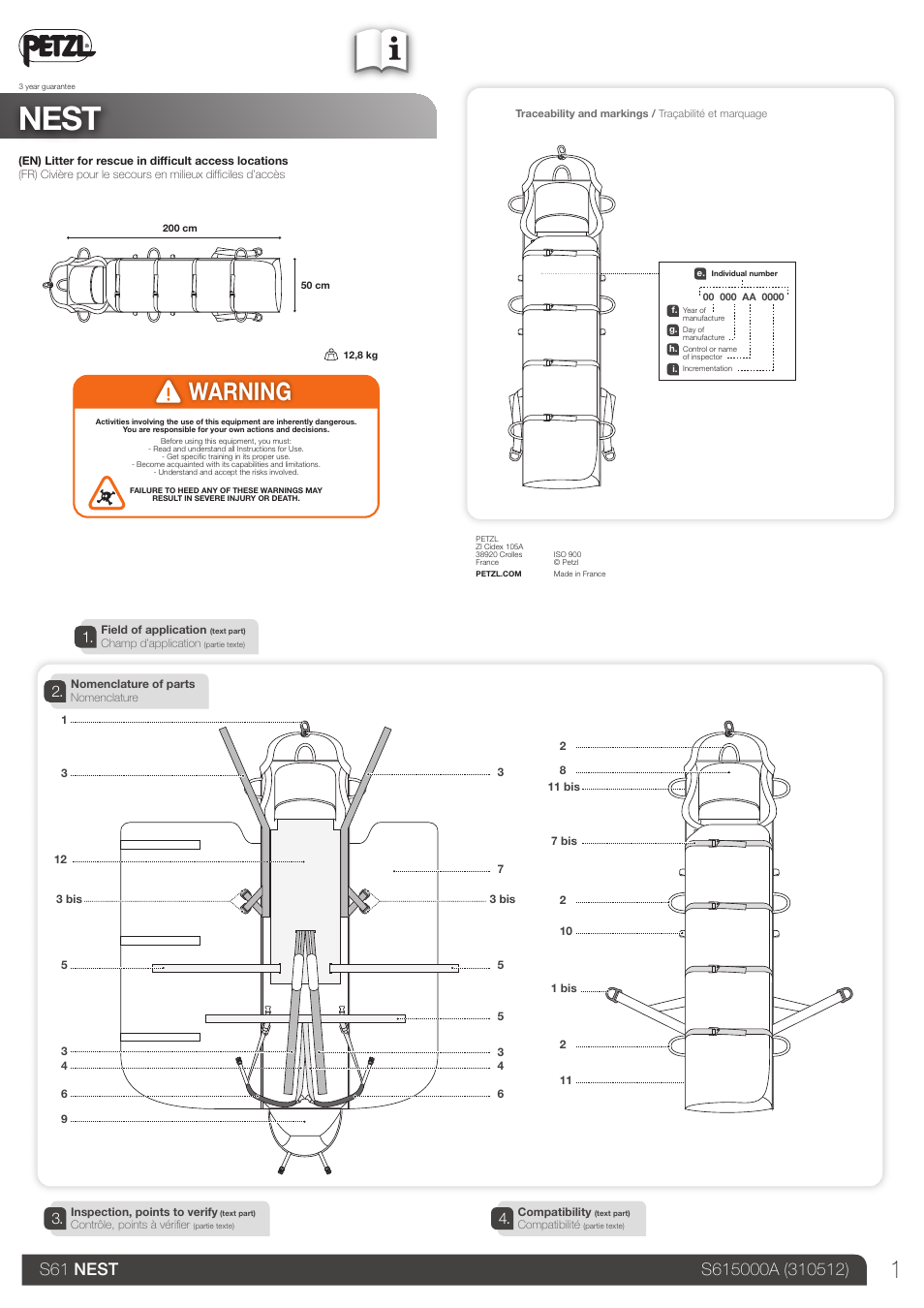 Petzl NEST User Manual | 13 pages