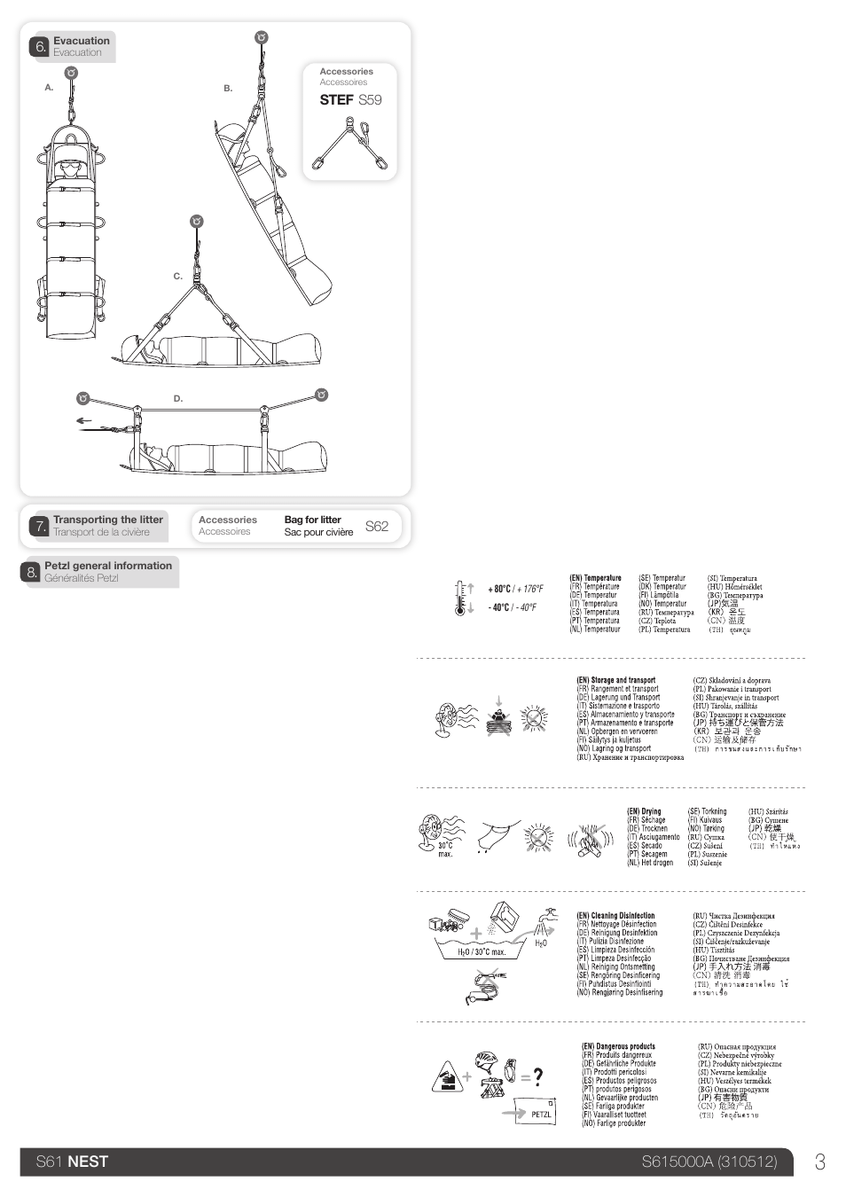 Drawings | Petzl NEST User Manual | Page 3 / 13