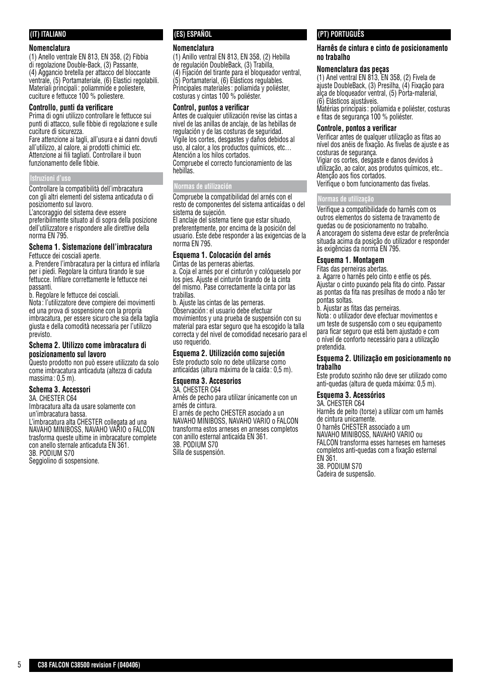 It, es, pt | Petzl FALCON ASCENT User Manual | Page 5 / 10