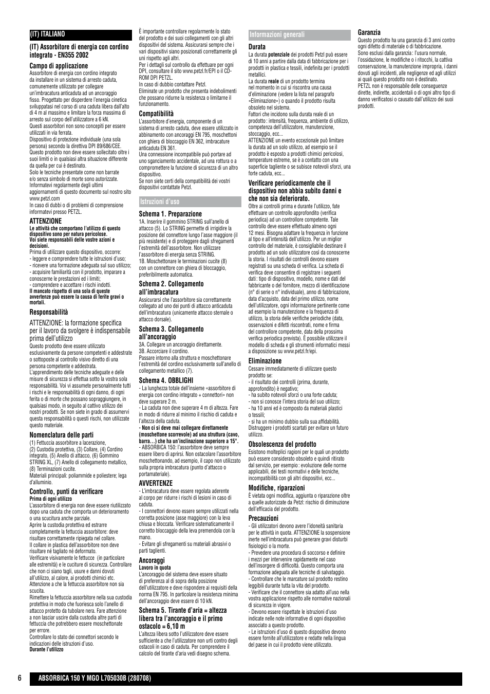 Petzl ABSORBICA-Y 150 MGO User Manual | Page 6 / 21