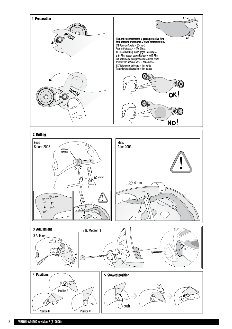 Drawings | Petzl VIZION User Manual | Page 2 / 10