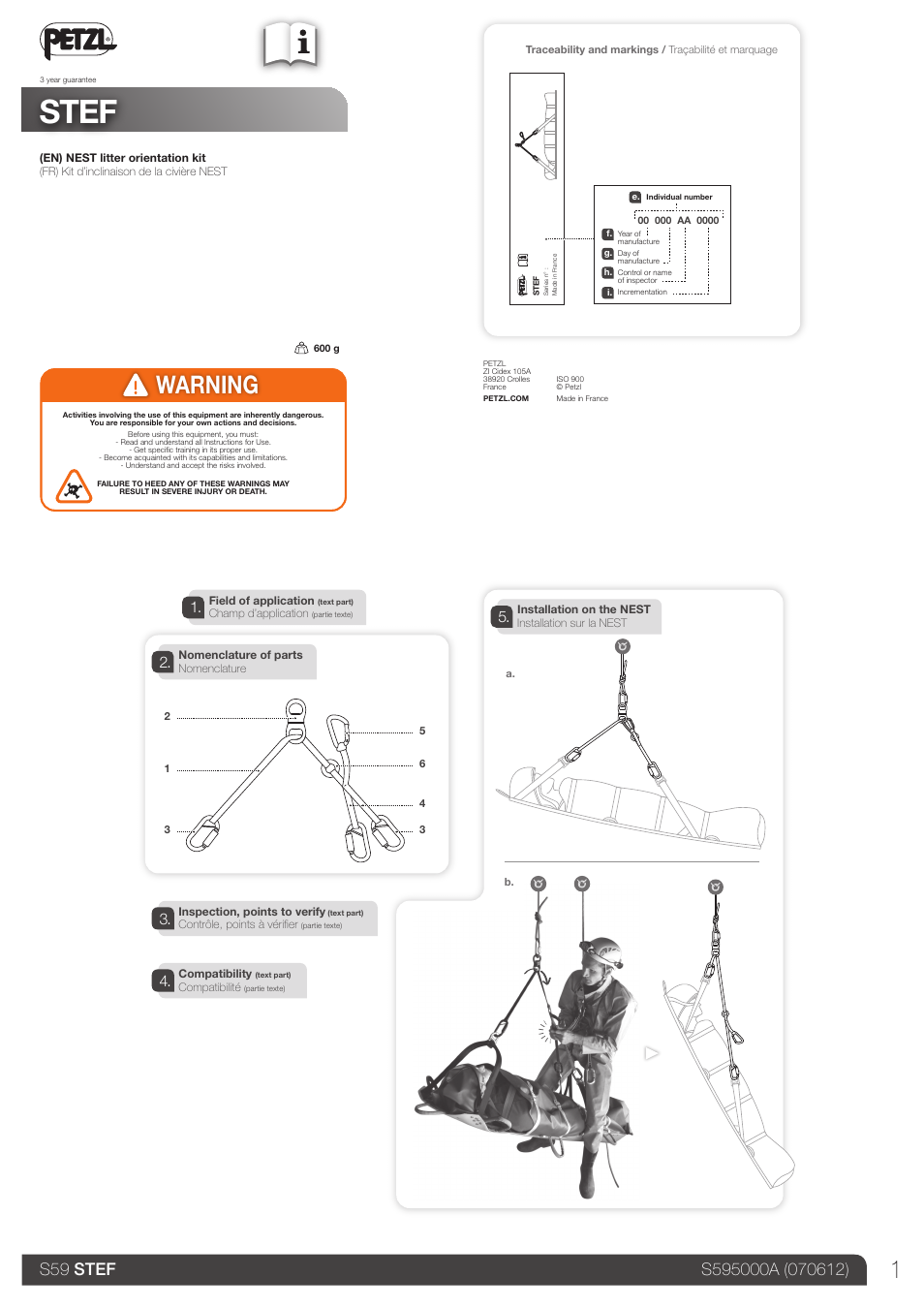 Petzl STEF User Manual | 12 pages