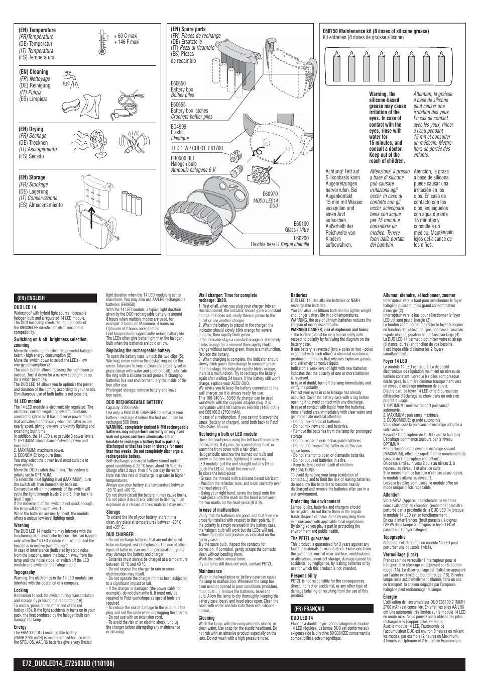 En-fr | Petzl DUO LED 14 ACCU User Manual | Page 3 / 14