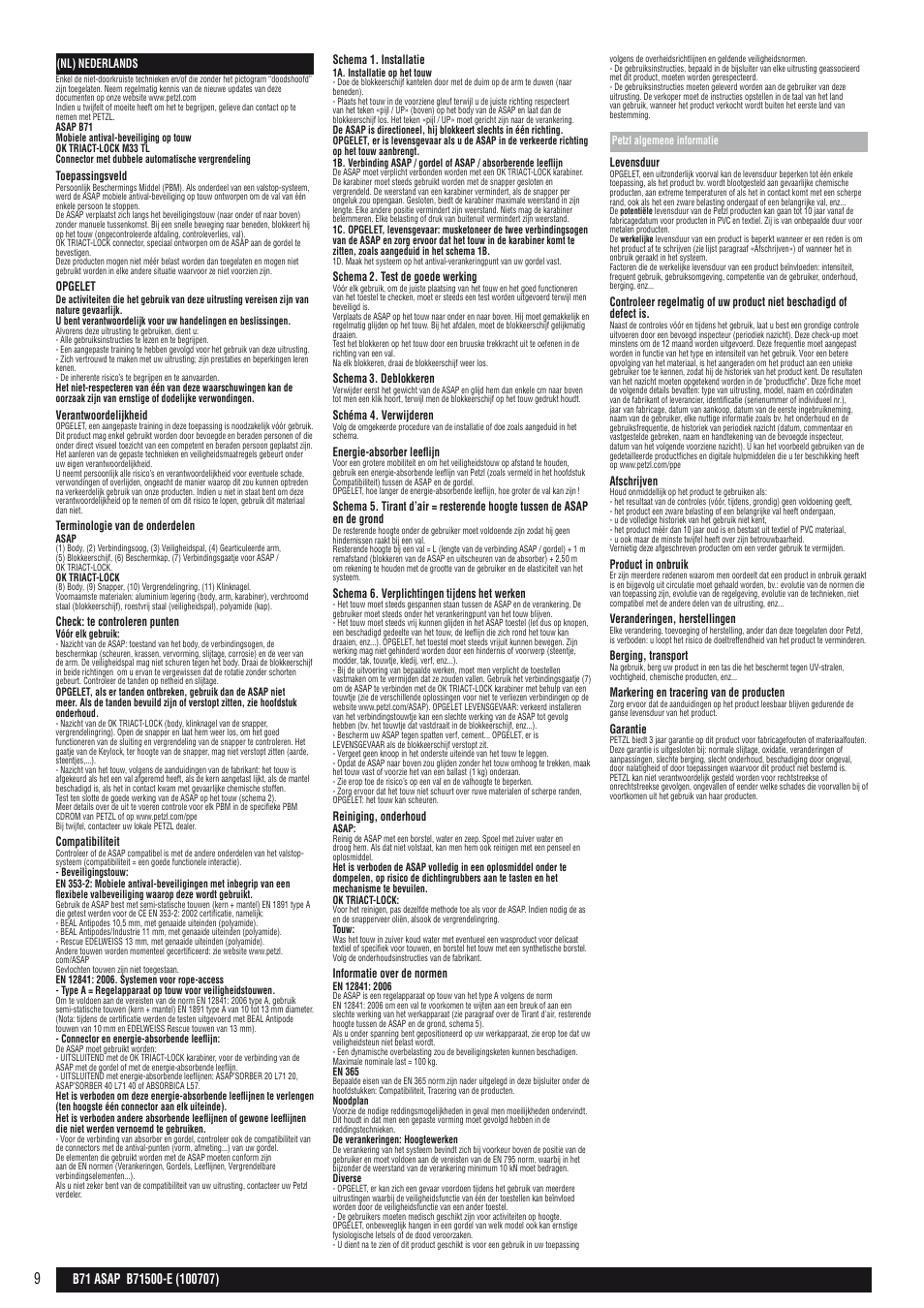 Petzl ASAP User Manual | Page 9 / 20