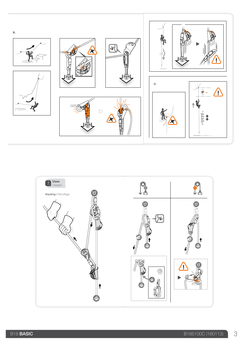 Drawings | Petzl BASIC_2013 User Manual | Page 3 / 24