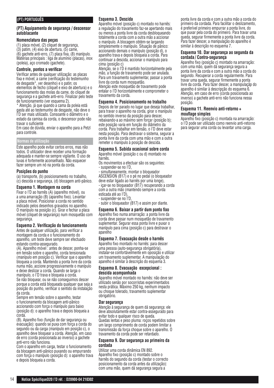 Petzl I'D D20 S User Manual | Page 14 / 28