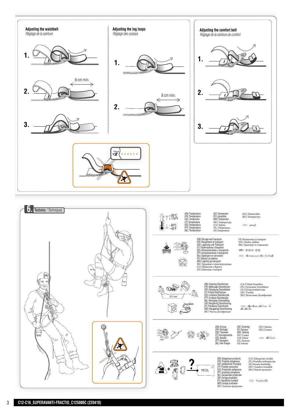 Drawings, 5c. 5b. 5a | Petzl SUPERAVANTI User Manual | Page 3 / 17