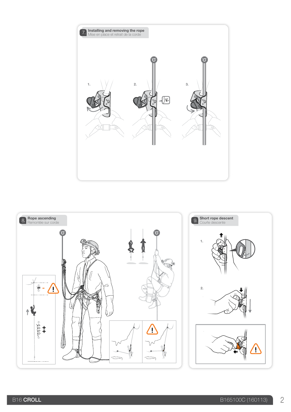 Drawings | Petzl CROLL_2013 User Manual | Page 2 / 23