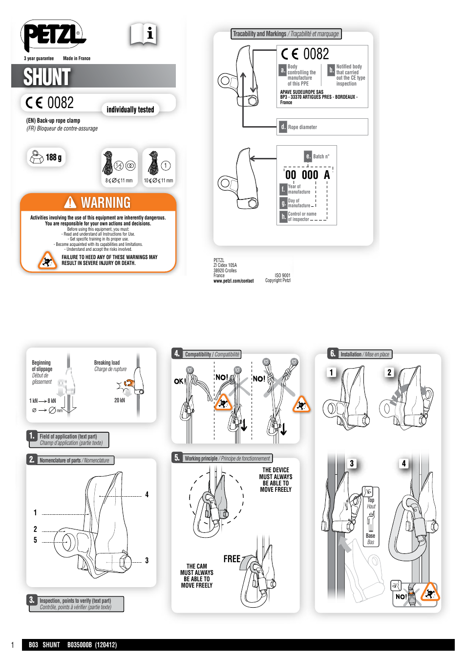 Petzl SHUNT User Manual | 21 pages