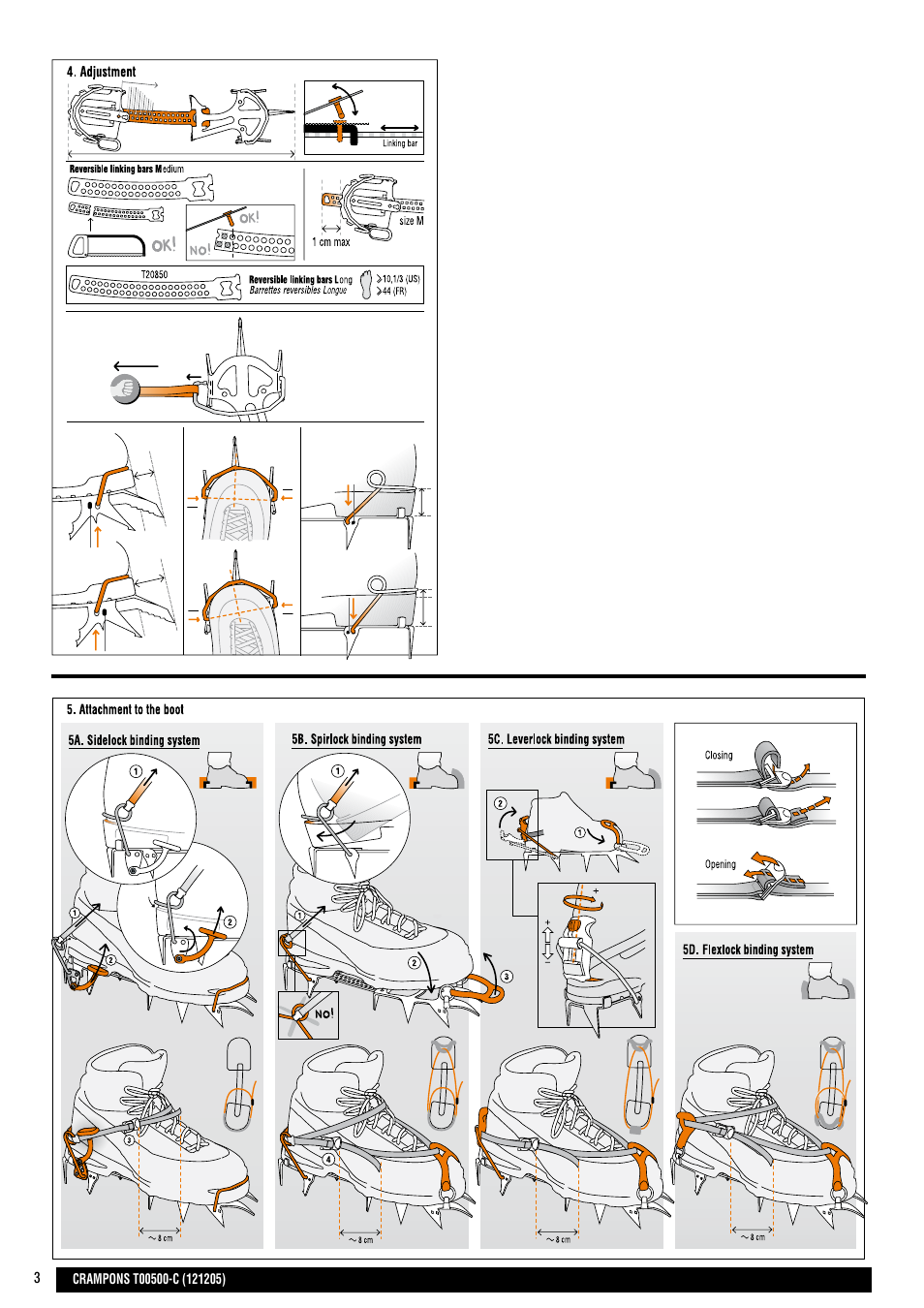 Drawings | Petzl Кошки альпинистские User Manual | Page 3 / 24