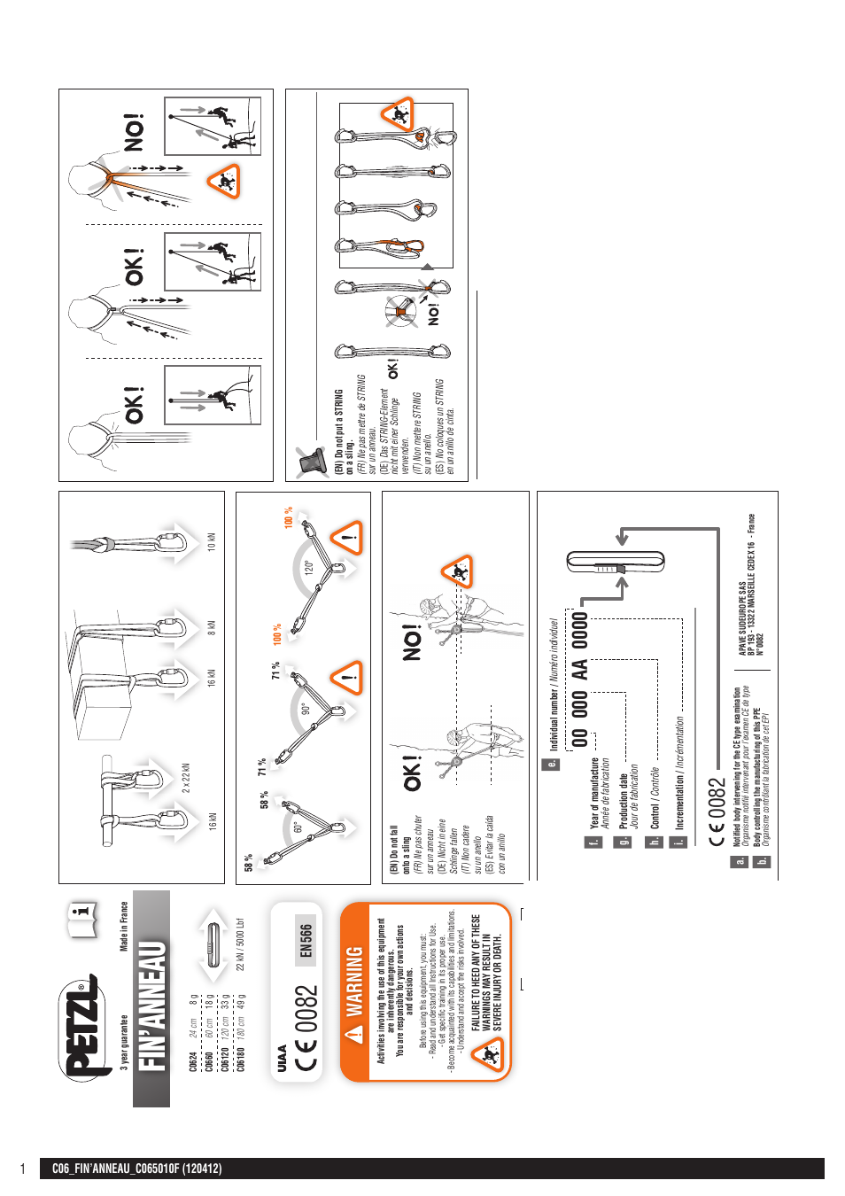 Petzl FIN'ANNEAU User Manual | 10 pages