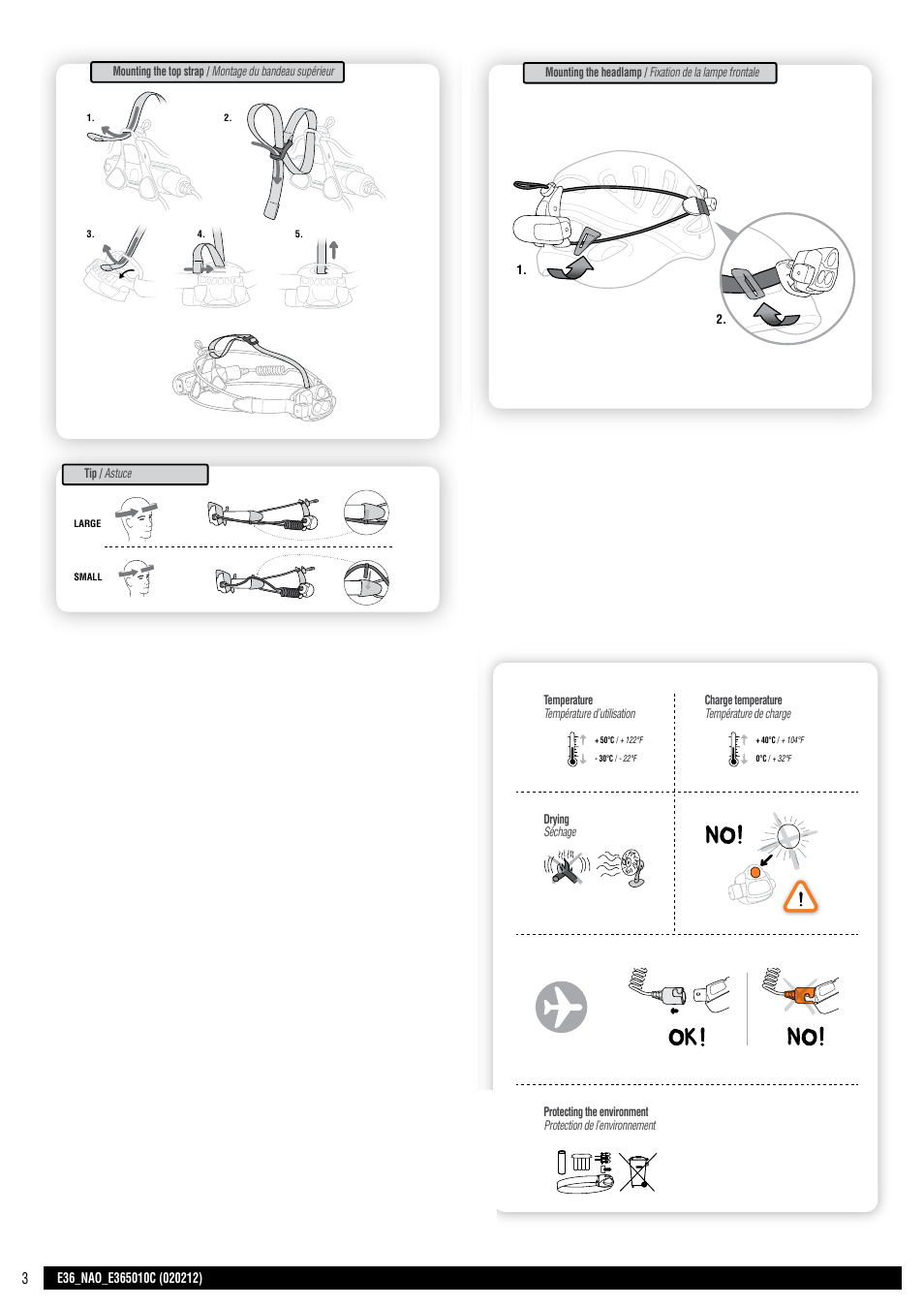 Drawings, Cahier, Cahier p. 2 | Cahier p. 3, Miniplan 1 verso | Petzl NAO User Manual | Page 3 / 23