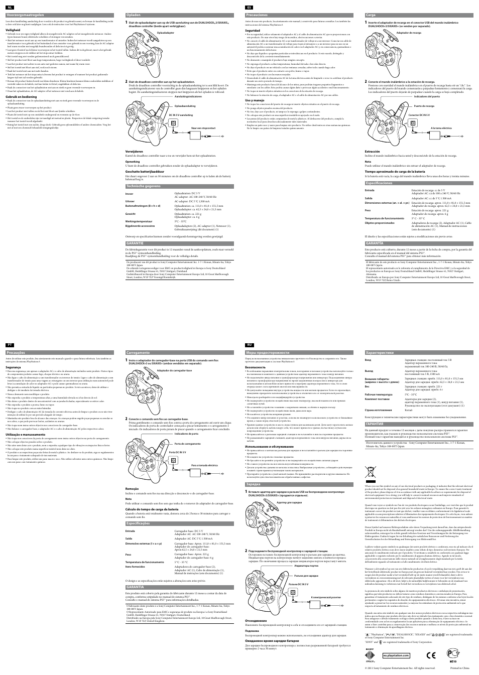 Sony PlayStation 3 DualShock CECH-ZDC1E User Manual | Page 2 / 2