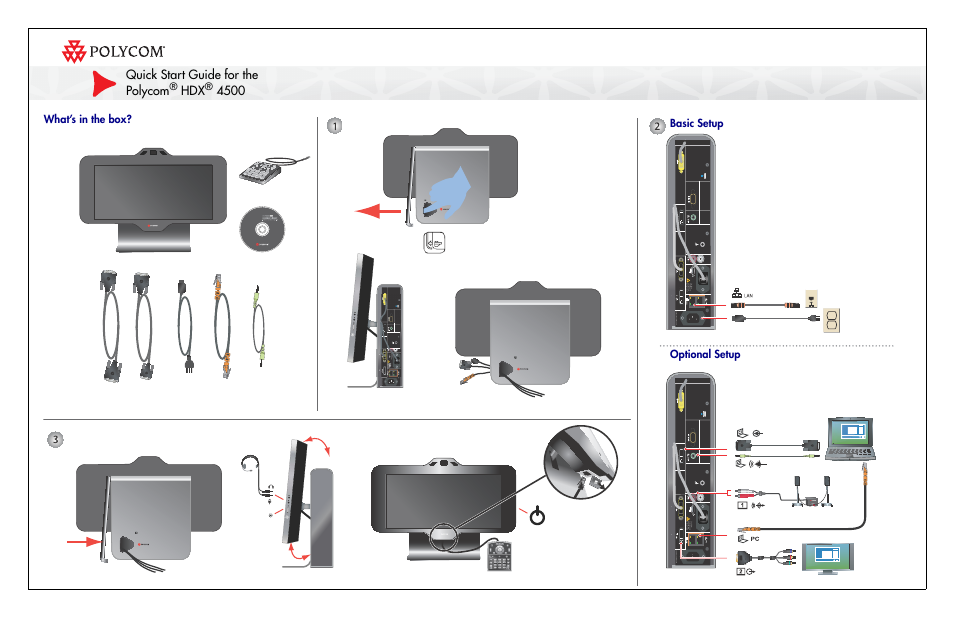 Polycom HDX 4500_Установка User Manual | 2 pages