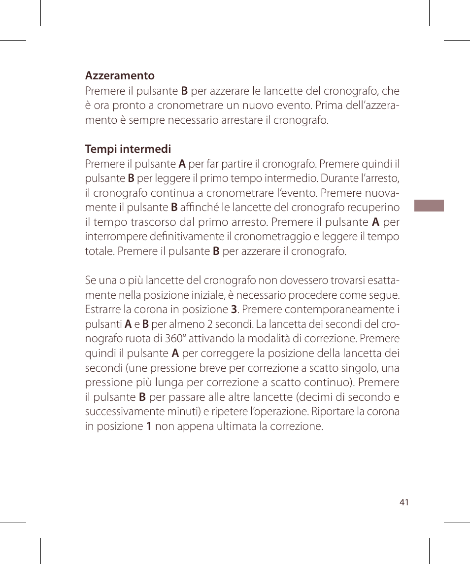 Raymond Weil Хронографы кварцевые User Manual | Page 41 / 132