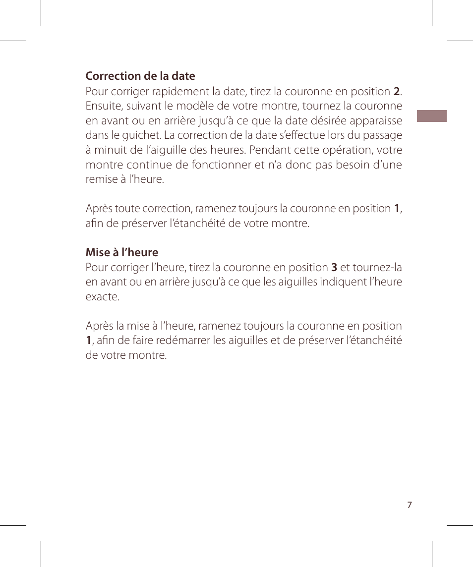 Raymond Weil Хронографы кварцевые User Manual | Page 7 / 132