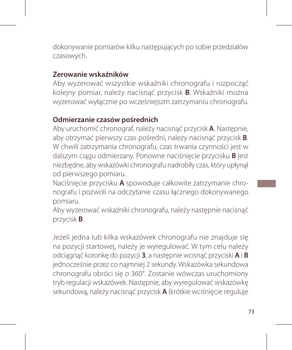 Raymond Weil Хронографы кварцевые User Manual | Page 73 / 132