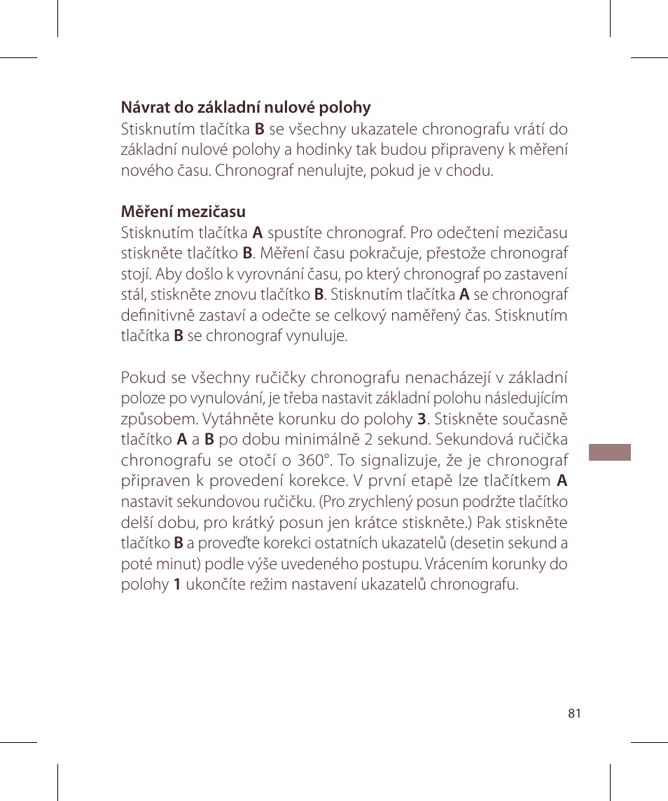 Raymond Weil Хронографы кварцевые User Manual | Page 81 / 132