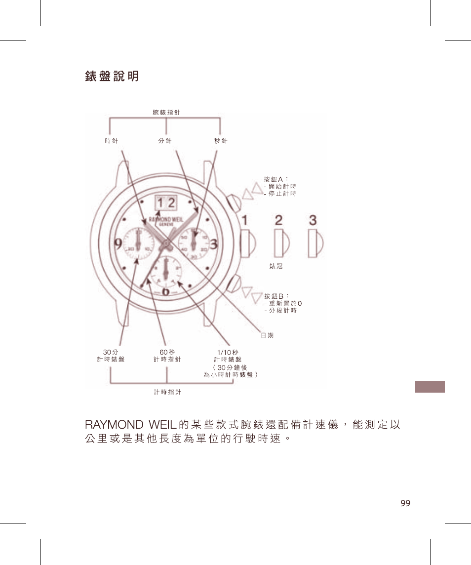 Raymond Weil Хронографы кварцевые User Manual | Page 99 / 132