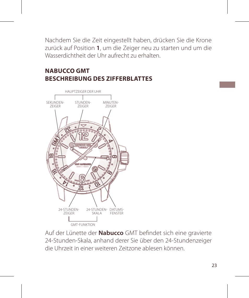 Raymond Weil Nabucco User Manual | Page 23 / 136