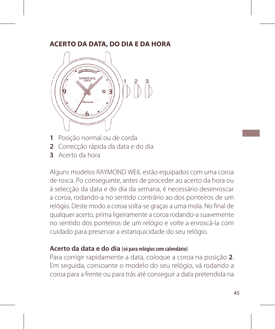 Raymond Weil Nabucco User Manual | Page 45 / 136