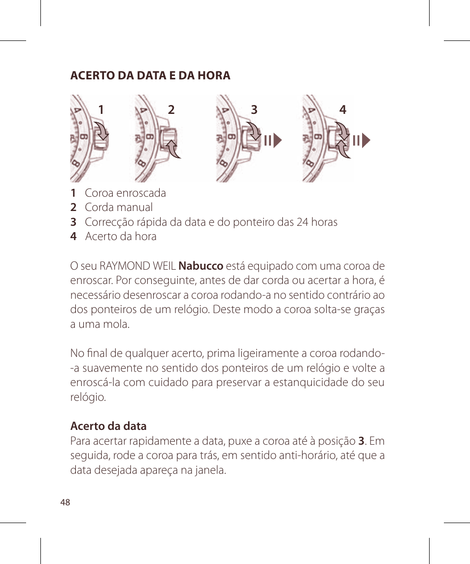Raymond Weil Nabucco User Manual | Page 48 / 136