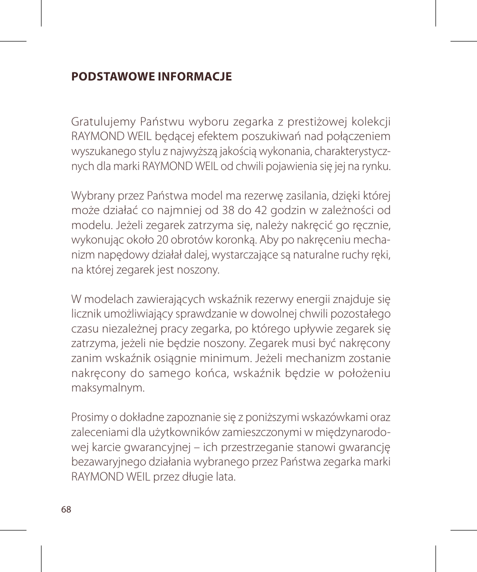 Raymond Weil Nabucco User Manual | Page 68 / 136