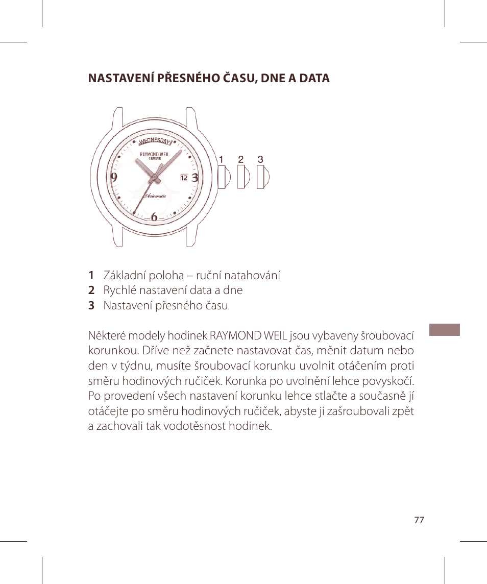Raymond Weil Nabucco User Manual | Page 77 / 136