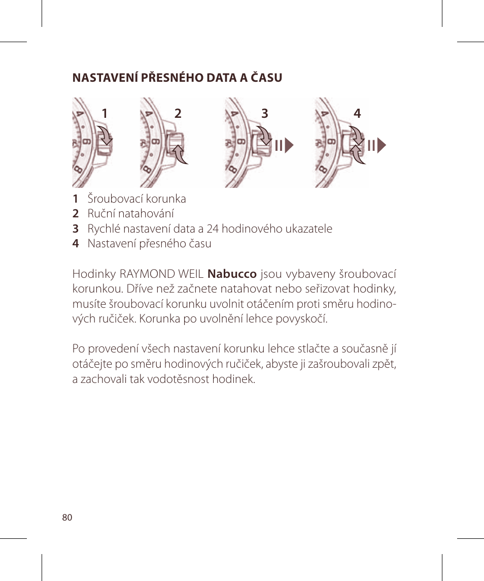 Raymond Weil Nabucco User Manual | Page 80 / 136