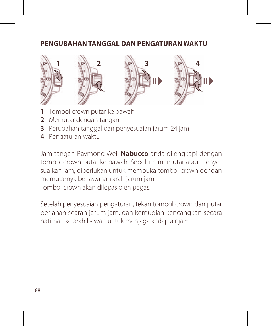 Raymond Weil Nabucco User Manual | Page 88 / 136