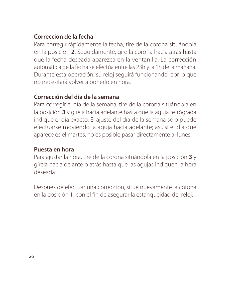 Raymond Weil Кварцевые User Manual | Page 26 / 104